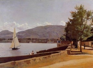 Camille Corot: Quai des paquis a Ginevra, anno 1869.